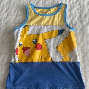 jumping beans Yellow & Blue Pikachu Graphic Tank Top
